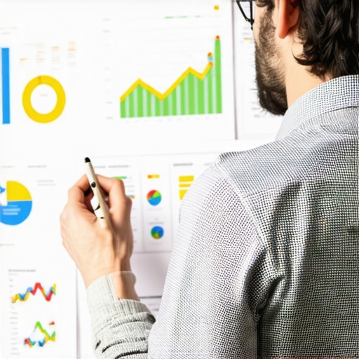 Business owner reviewing local SEO analytics and map rankings