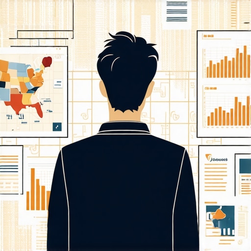 Person analyzing local map ranking signals with charts and schema markup