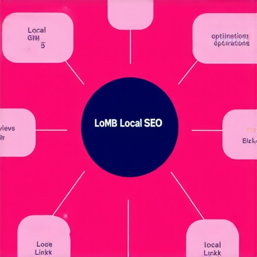 Diagram illustrating key local SEO tactics for map ranking