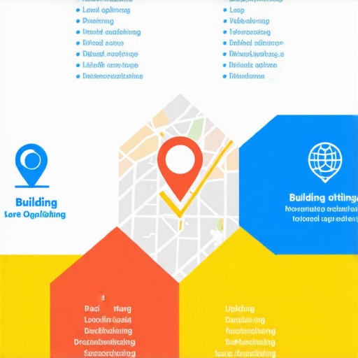 A visual diagram illustrating core steps in Google Maps SEO strategies.