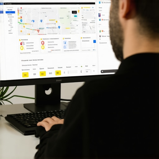Business owner working on GMB profile optimization