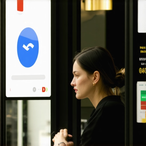 Business owner improving Google My Business listing with signage and online signals