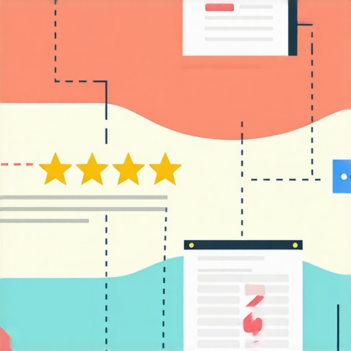 Layers of Local SEO Signals Conceptual illustration of interconnected local SEO signals such as reviews, maps, and content.