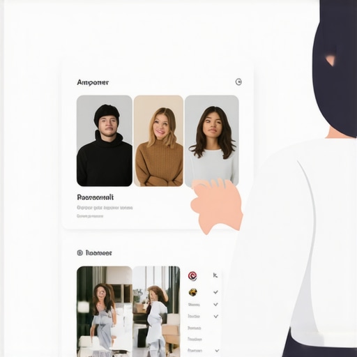 Business owner updating Google My Business profile with community pictures